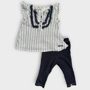 Striped Navy and White Kids Outfit